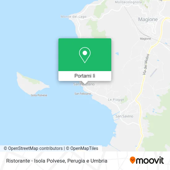 Mappa Ristorante - Isola Polvese