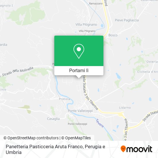 Mappa Panetteria Pasticceria Aruta Franco