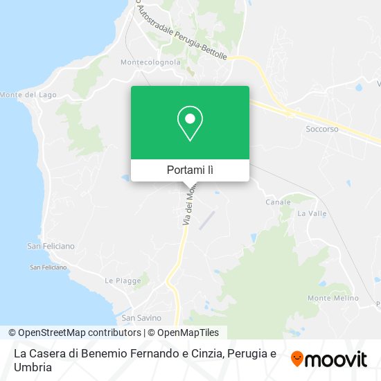 Mappa La Casera di Benemio Fernando e Cinzia