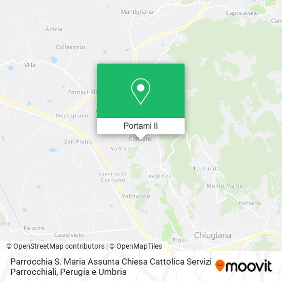 Mappa Parrocchia S. Maria Assunta Chiesa Cattolica Servizi Parrocchiali