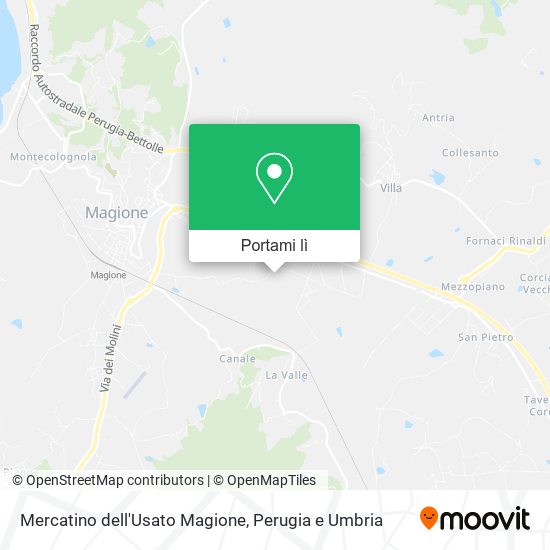 Mappa Mercatino dell'Usato Magione