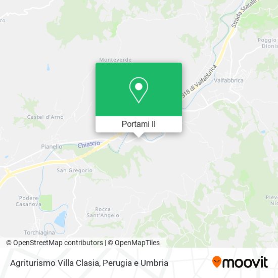 Mappa Agriturismo Villa Clasia