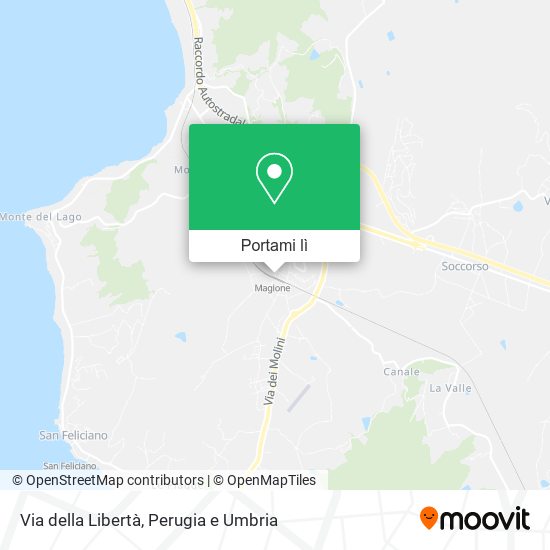 Mappa Via della Libertà
