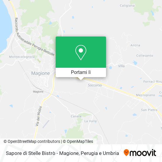 Mappa Sapore di Stelle Bistrò - Magione