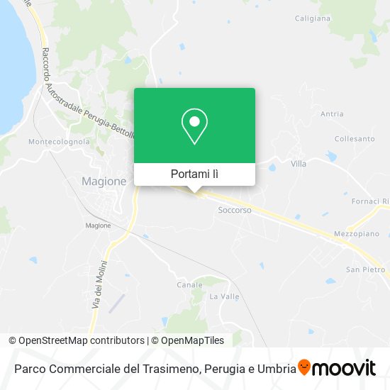 Mappa Parco Commerciale del Trasimeno