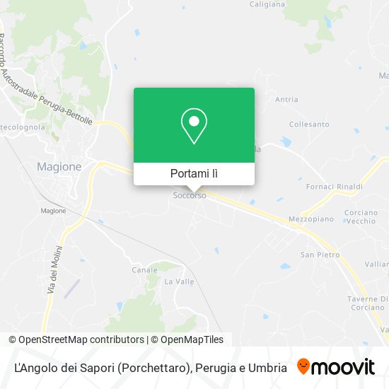 Mappa L'Angolo dei Sapori (Porchettaro)