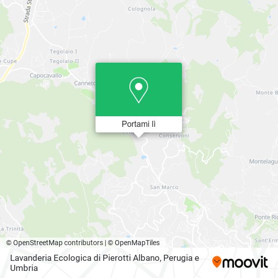 Mappa Lavanderia Ecologica di Pierotti Albano