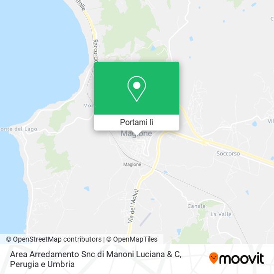 Mappa Area Arredamento Snc di Manoni Luciana & C