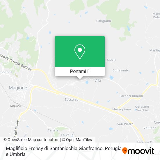 Mappa Maglificio Frensy di Santanicchia Gianfranco