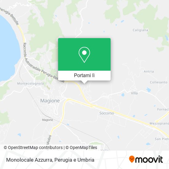 Mappa Monolocale Azzurra