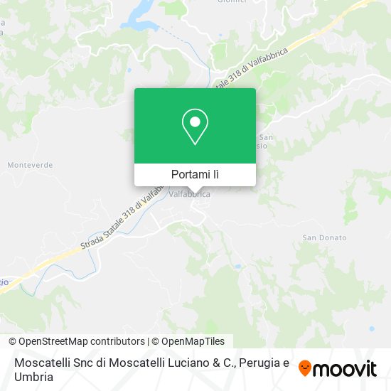 Mappa Moscatelli Snc di Moscatelli Luciano & C.