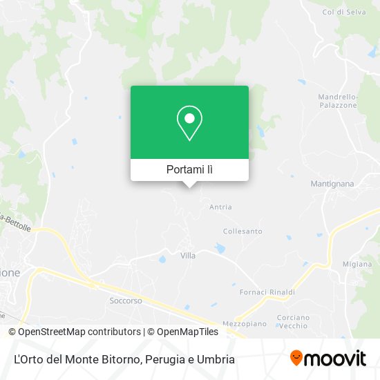 Mappa L'Orto del Monte Bitorno