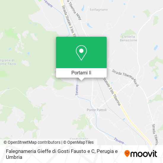 Mappa Falegnameria Gieffe di Gosti Fausto e C