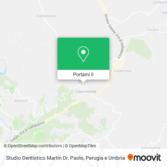 Mappa Studio Dentistico Martin Dr. Paolo