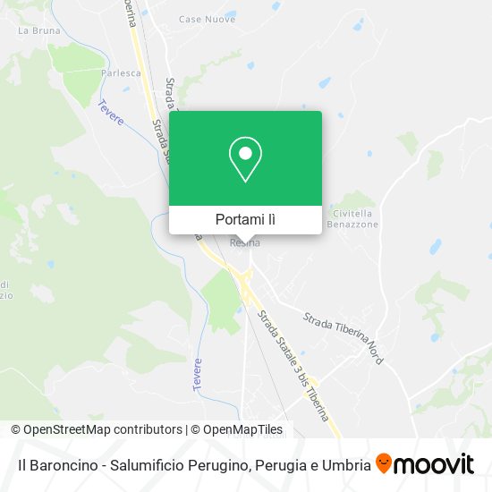 Mappa Il Baroncino - Salumificio Perugino