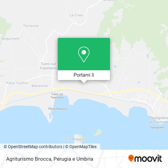 Mappa Agriturismo Brocca