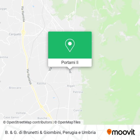 Mappa B. & G. di Brunetti & Giombini
