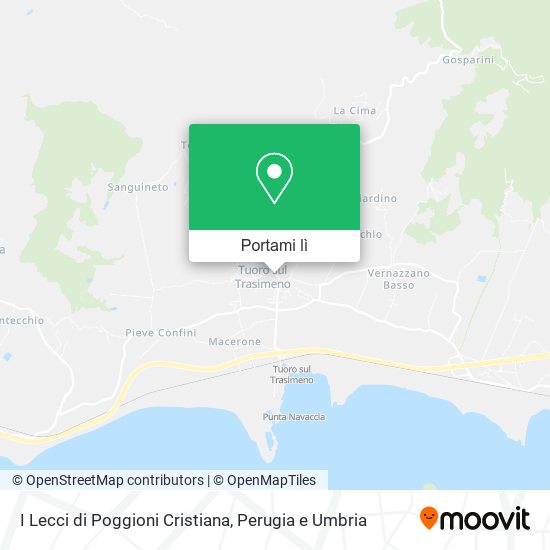 Mappa I Lecci di Poggioni Cristiana