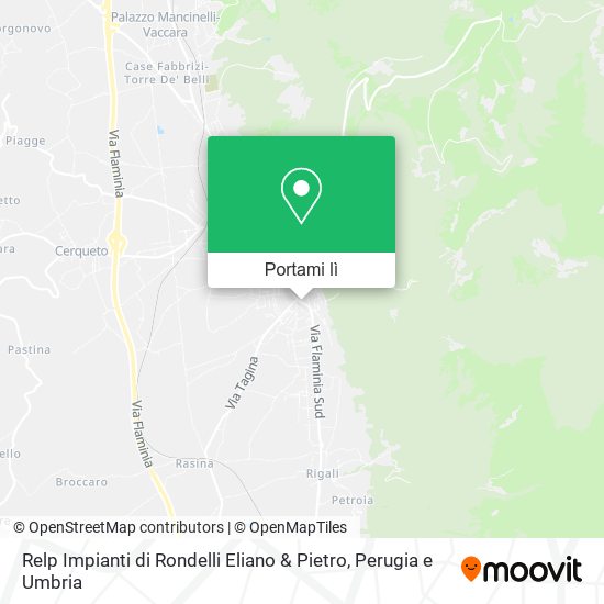 Mappa Relp Impianti di Rondelli Eliano & Pietro