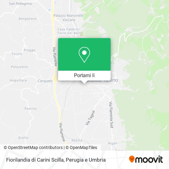 Mappa Fiorilandia di Carini Scilla