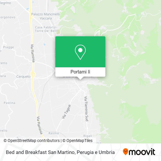 Mappa Bed and Breakfast San Martino