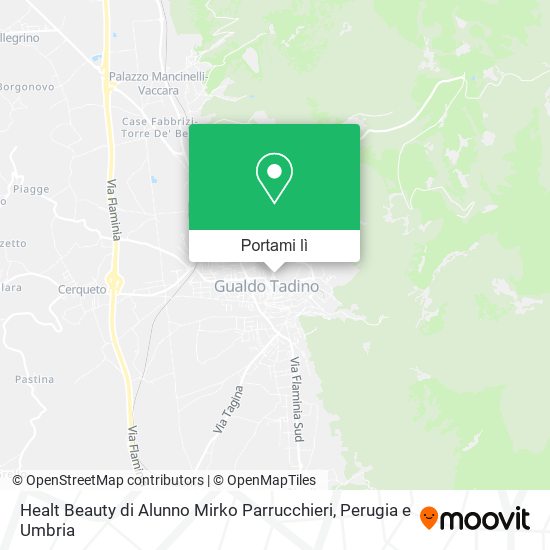 Mappa Healt Beauty di Alunno Mirko Parrucchieri