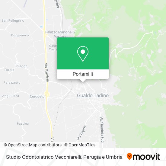Mappa Studio Odontoiatrico Vecchiarelli
