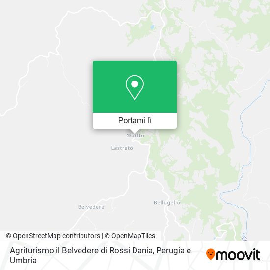 Mappa Agriturismo il Belvedere di Rossi Dania