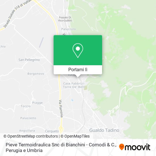Mappa Pieve Termoidraulica Snc di Bianchini - Comodi & C.