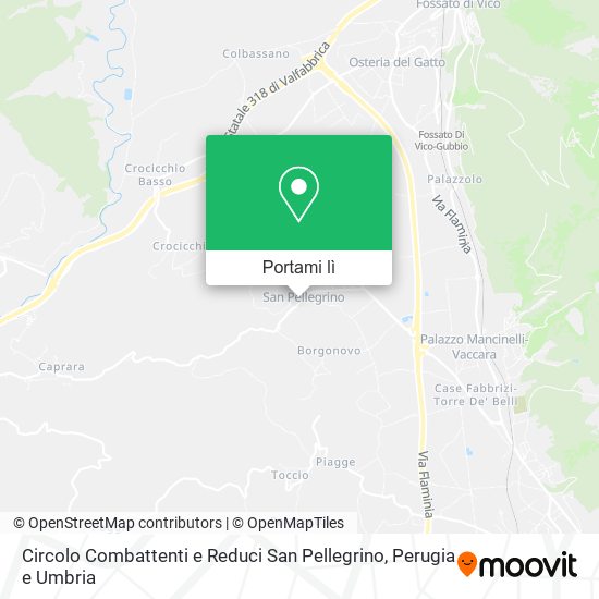 Mappa Circolo Combattenti e Reduci San Pellegrino