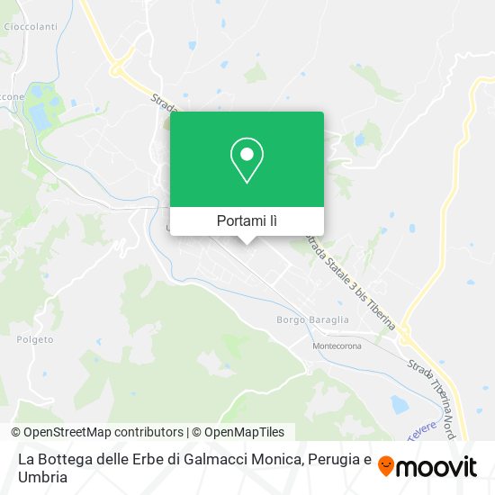 Mappa La Bottega delle Erbe di Galmacci Monica