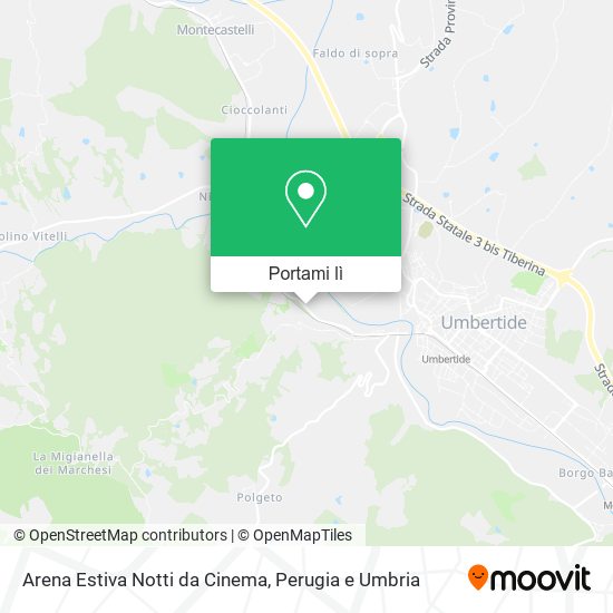 Mappa Arena Estiva Notti da Cinema