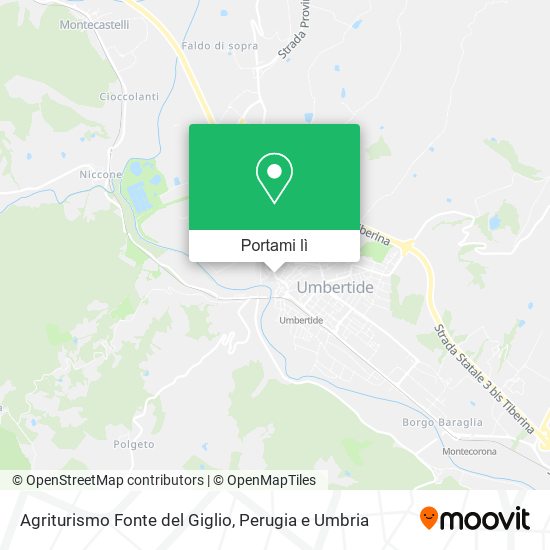 Mappa Agriturismo Fonte del Giglio