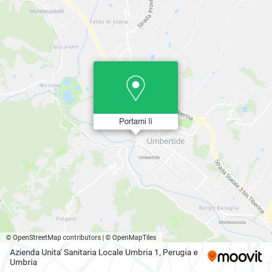 Mappa Azienda Unita' Sanitaria Locale Umbria 1