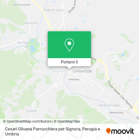Mappa Cesari Olivana Parrucchiera per Signora