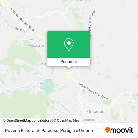 Mappa Pizzeria Ristorante Paradiso