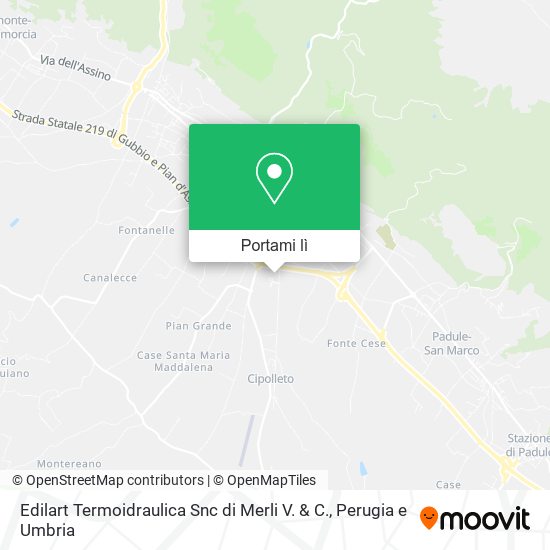 Mappa Edilart Termoidraulica Snc di Merli V. & C.