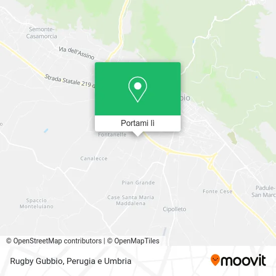 Mappa Rugby Gubbio