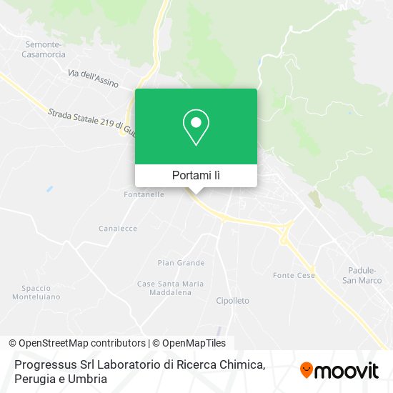 Mappa Progressus Srl Laboratorio di Ricerca Chimica