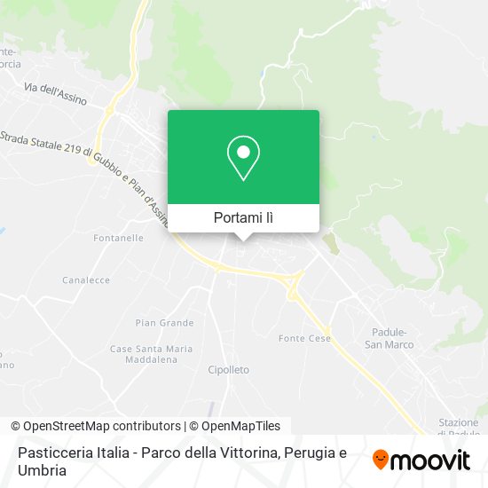 Mappa Pasticceria Italia - Parco della Vittorina
