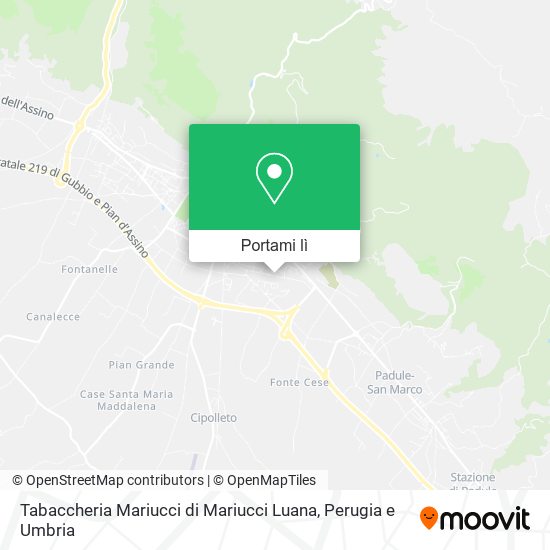 Mappa Tabaccheria Mariucci di Mariucci Luana