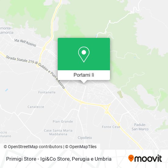 Mappa Primigi Store - Igi&Co Store