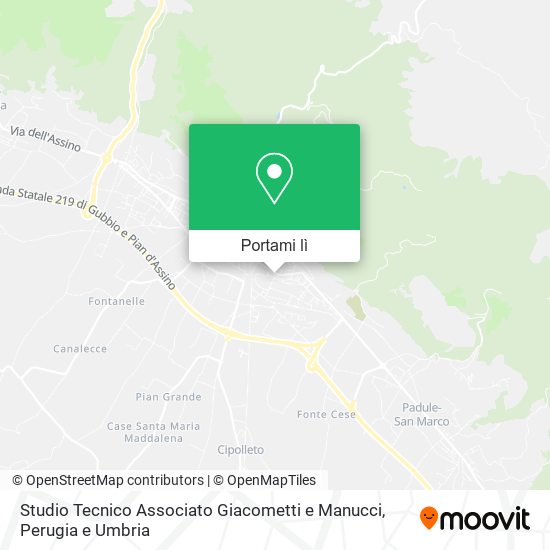 Mappa Studio Tecnico Associato Giacometti e Manucci