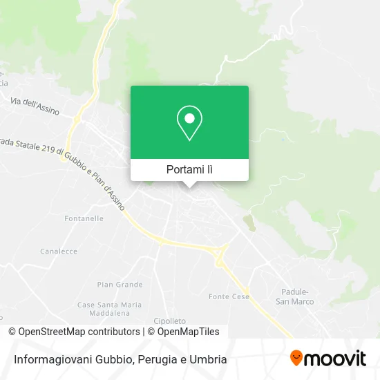 Mappa Informagiovani Gubbio