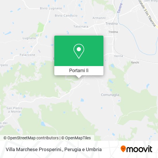 Mappa Villa Marchese Prosperini.