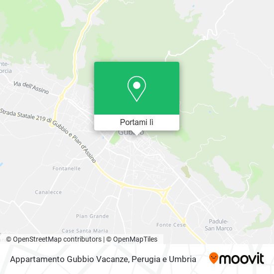Mappa Appartamento Gubbio Vacanze
