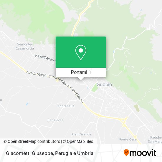 Mappa Giacometti Giuseppe