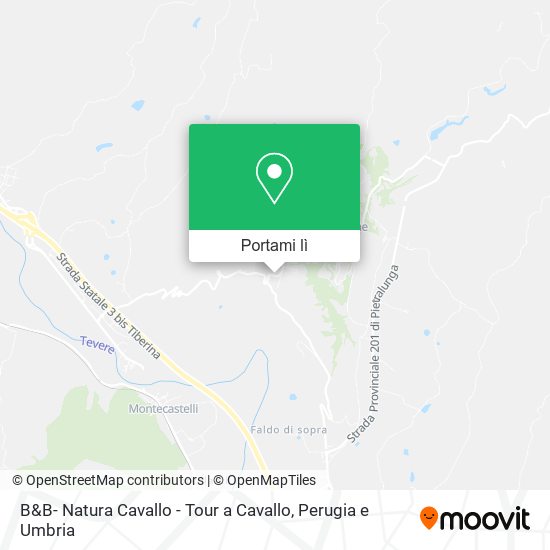 Mappa B&B- Natura Cavallo - Tour a Cavallo