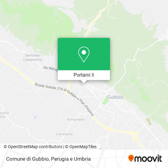 Mappa Comune di Gubbio