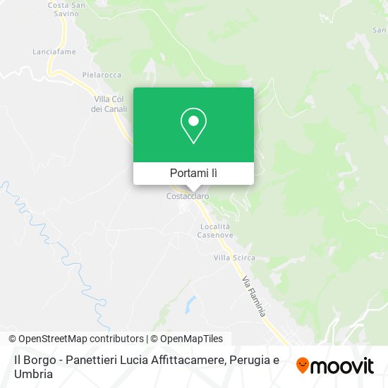 Mappa Il Borgo - Panettieri Lucia Affittacamere
